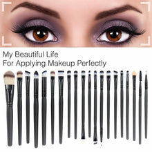 Carica l&#39;immagine nel visualizzatore di Gallery, Set di 20 pennelli pennelli professionali per trucco, volto ombretti, Eyeliner…