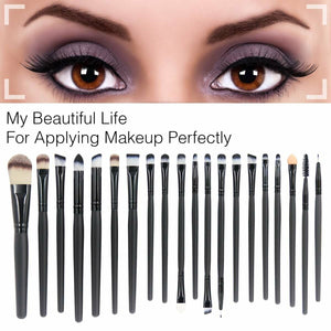 Set di 20 pennelli pennelli professionali per trucco, volto ombretti, Eyeliner…