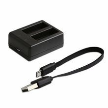 Carica l'immagine nel visualizzatore di Gallery, Caricabatteria + 2x1050mAh Batterie ricaricabili per Action Cam A66 A60 A70 A80