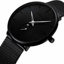 Carica l'immagine nel visualizzatore di Gallery, Orologio Uomo da Polso Ultra Sottile Minimalista per Impermeabile A5-argento