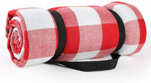 Carica l&#39;immagine nel visualizzatore di Gallery, Simpeak 200 x 200cm Coperta da Picnic Impermeabile e 200x200, Rosso Bianco