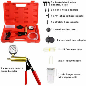 Utensile per lo spurgo dei freni freno Set spurgo vuoto pompa del vuoto