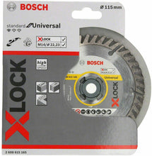Carica l'immagine nel visualizzatore di Gallery, Bosch Professional 2608615165 Disco Diamantato Standard, Universale X-Lock 115mm
