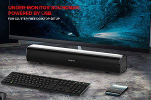 Creative Stage Air la Soundbar under-monitor per computer, portatile e...