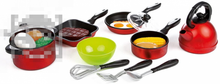 Carica l'immagine nel visualizzatore di Gallery, Batterie de cuisine 18 Pcs . 8182 Rot