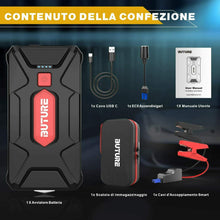 Carica l'immagine nel visualizzatore di Gallery, BuTure Avviatore Batteria Auto, 1600A 20000mAh Booster Avviamento Auto...