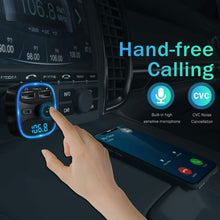 Carica l'immagine nel visualizzatore di Gallery, Trasmettitore FM per autoradio, Bluetooth , Carica batterie per auto 12 v 2.4 A