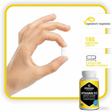 Carica l&#39;immagine nel visualizzatore di Gallery, Vitamaze Vitamina D3 ad alto dosaggio 20000 UI(dose per 20 giorni) 180 compresse