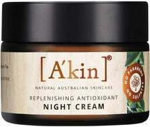 Carica l'immagine nel visualizzatore di Gallery, A'kin Replenishing Antioxidant Night Cream 50ml