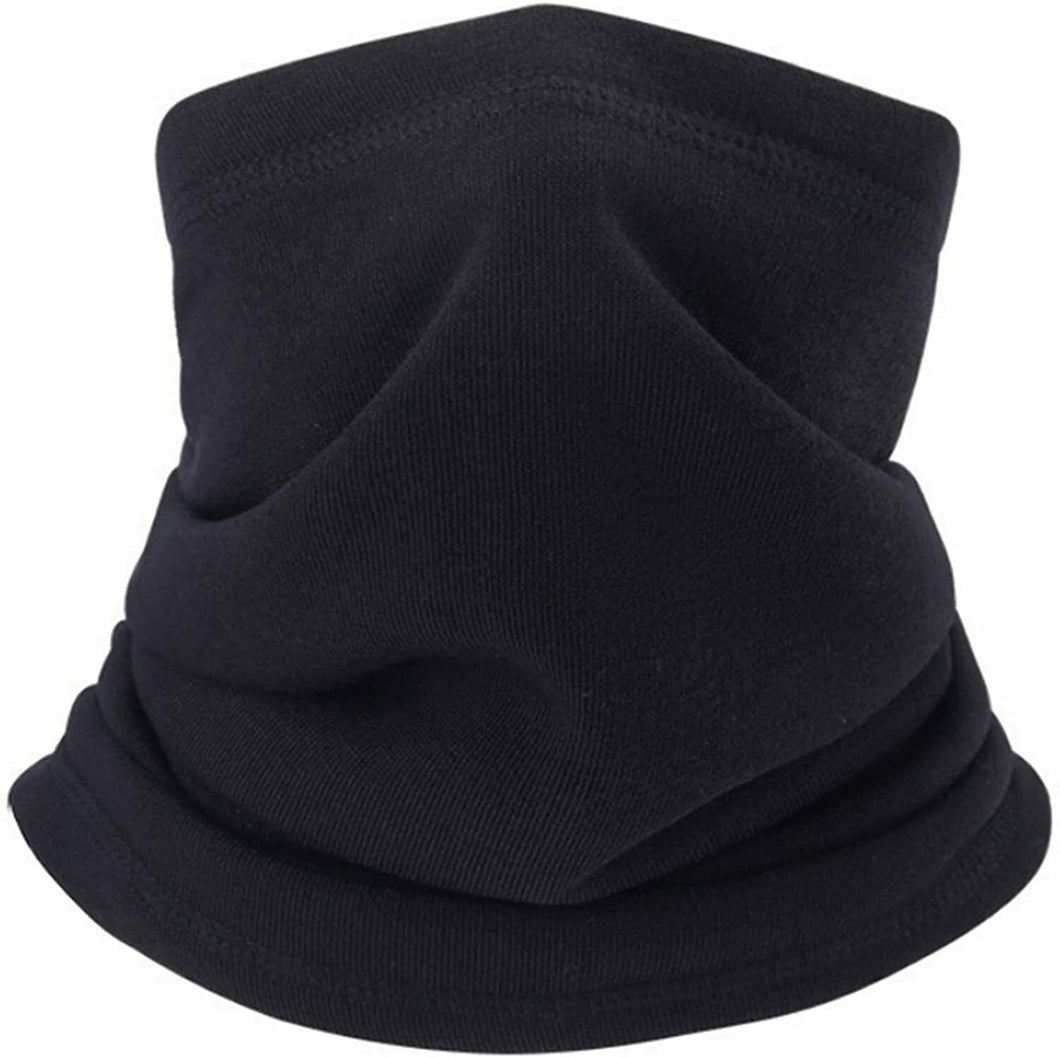 Scaldacollo in pile elastico antivento, Cappello protezione tubolare da 45 cm