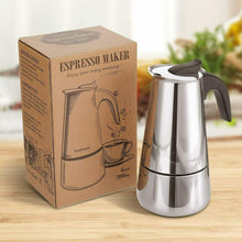Carica l'immagine nel visualizzatore di Gallery, Godmorn Caffettiera Moka, Espresso in Acciaio INOX per Induzione...