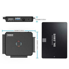 Carica l&#39;immagine nel visualizzatore di Gallery, FIDECO USB 3.0 a IDE e SATA Converter Hard Drive Adattatore per 2,5&quot; e...