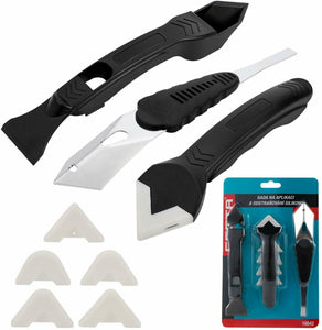 3PCS Raschietto rimozione silicone, Kit di attrezzi per calafataggio Attrezzo