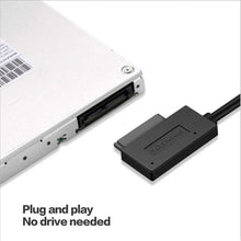 Carica l'immagine nel visualizzatore di Gallery, EasyULT USB 3.0 a 7 + 6 Adattatore di Cavo SATA Slimline 13Pin per...