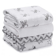 Carica l&#39;immagine nel visualizzatore di Gallery, Mussole neonato set da 4 - Momcozy copertina quadrotti cotone...