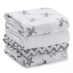 Mussole neonato set da 4 - Momcozy copertina quadrotti cotone...