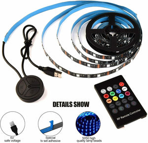 Striscia LED con controllo Bluetooth per illuminazione retro TV fino a 65" 3.5 m