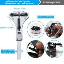 Carica l'immagine nel visualizzatore di Gallery, Kit completo per riparazione orologi, Set con astuccio portatile per orologiai