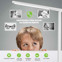 Carica l'immagine nel visualizzatore di Gallery, Lampada Scrivania 42 LED, da Tavolo con Efficienza Energetica Occhi-Cura,...