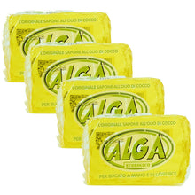Carica l&#39;immagine nel visualizzatore di Gallery, 4 PEZZI Panetto ALGA sapone ecologico 400gr sapone puro lavaggio multiuso casa