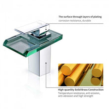 Carica l'immagine nel visualizzatore di Gallery, Auralum Rubinetto Miscelatore Lavabo Monocomando a Cascata con Luce LED...