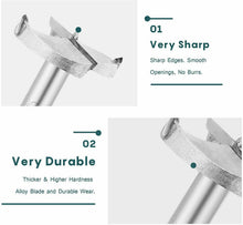 Carica l'immagine nel visualizzatore di Gallery, 6pcs Punte Forstner per Legno, Diametro 30/35/40/45/50/60mm, Utensili Elettrici