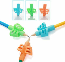 Carica l'immagine nel visualizzatore di Gallery, 3 x Impugnature ergonomiche per corretta postura dita per imparare a scrivere