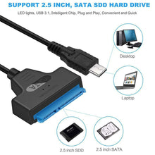 Carica l'immagine nel visualizzatore di Gallery, EasyULT Cavo Adattatore USB C a SATA, Convertitore 3.1 a SATA Cavo...