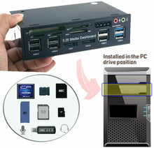 Carica l&#39;immagine nel visualizzatore di Gallery, Hub USB 3.0 da 3.5&#39;&#39;, Pannello Frontale Porte USB 3.0 SATA e lettore schede