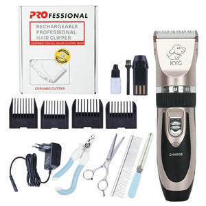 Kit Tosatrice Professionale Per Cani, Tosatore Elettrico con 4 Pettini