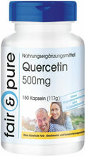Carica l'immagine nel visualizzatore di Gallery, Quercetina 500 mg - Vegan - Alto dosaggio - 150 Capsule
