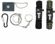 Carica l'immagine nel visualizzatore di Gallery, Proster Kit Sopravvivenza 16 in 1 Emergenza Multiuso per Trekking...