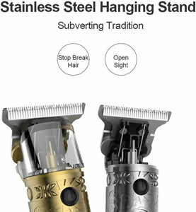 Anself Trimmer Elettrico per Uomo, Tagliacapelli, 03 Grigio Fumo