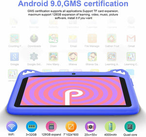 Tablet 7 Pollici con WiFi Offerte, Andriod 9.0 Quad Core 3GB RAM+32 GB blue