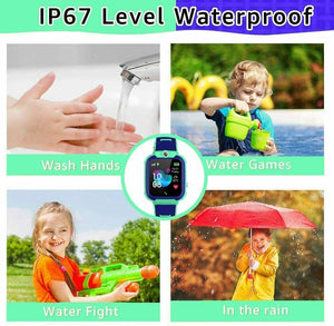 Winnes GPS Orologio Smartwatch per bambini, impermeabile, con verde
