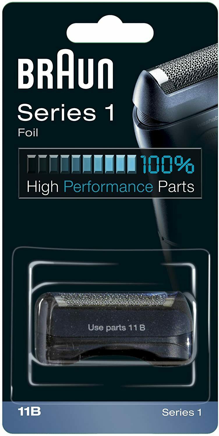 Testina di Ricambio a lamina per Rasoio Elettrico Braun 11B, Series 1, Nero