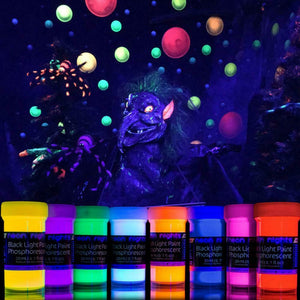 neon nights 8 x Vernice Fosforescente Si Illumina Al Buio Neon Colorata...