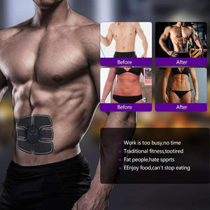 MASOMRUN Elettrostimolatore Muscolare, EMS Suscolo Addominale, Addominali