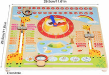 Carica l'immagine nel visualizzatore di Gallery, Tutto Su Oggi Giocattolo Di Orologio Educativo In Legno Insegnamento del...