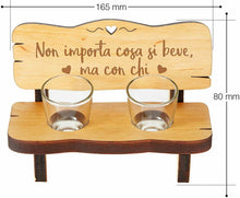 Carica l'immagine nel visualizzatore di Gallery, Casa Vivente Panchina per Shot in Legno con 2 Non Importa Cosa Si Beve