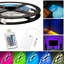 Carica l&#39;immagine nel visualizzatore di Gallery, Striscia a LED RGB da 2 m, Luci stroboscopiche impermeabili a batteria LED,...