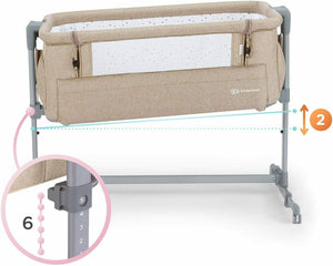 Kinderkraft Culla da Affiancare NESTE UP, Lettino Co-Sleeping, Regolabile,...