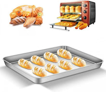 Carica l'immagine nel visualizzatore di Gallery, AEMIAO Set di 2 Teglia da Forno in Acciaio Inossidabile, 2