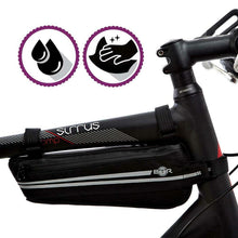 Carica l'immagine nel visualizzatore di Gallery, BTR Borsello da corsa Borsa Triangolare Leggera telaio bici Impermeabile...