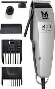 Moser 1400 Silver Edition - Tagliacapelli con filo, Bianco