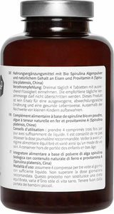 nu3 - Bio Spirulina - 200g - 500 compresse - Alghe di pura...