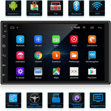 Carica l&#39;immagine nel visualizzatore di Gallery, ANKEWAY Android 9.1 Car Radio GPS Navigation Autoradio Bluetooth/WiFi Car Stereo
