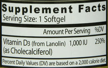 Carica l&#39;immagine nel visualizzatore di Gallery, Healthy Origins Vitamin D-3 1000iu 360 softgels - Vitamina D3