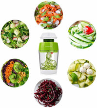 Carica l&#39;immagine nel visualizzatore di Gallery, MENNYO Taglia Verdure a Spaghetti, 4 in 1 Spiralizzatore di Affetta...