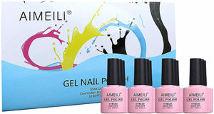 AIMEILI Smalto Semipermente in Gel UV LED Kit Semipermanente Unghie KIT12-1